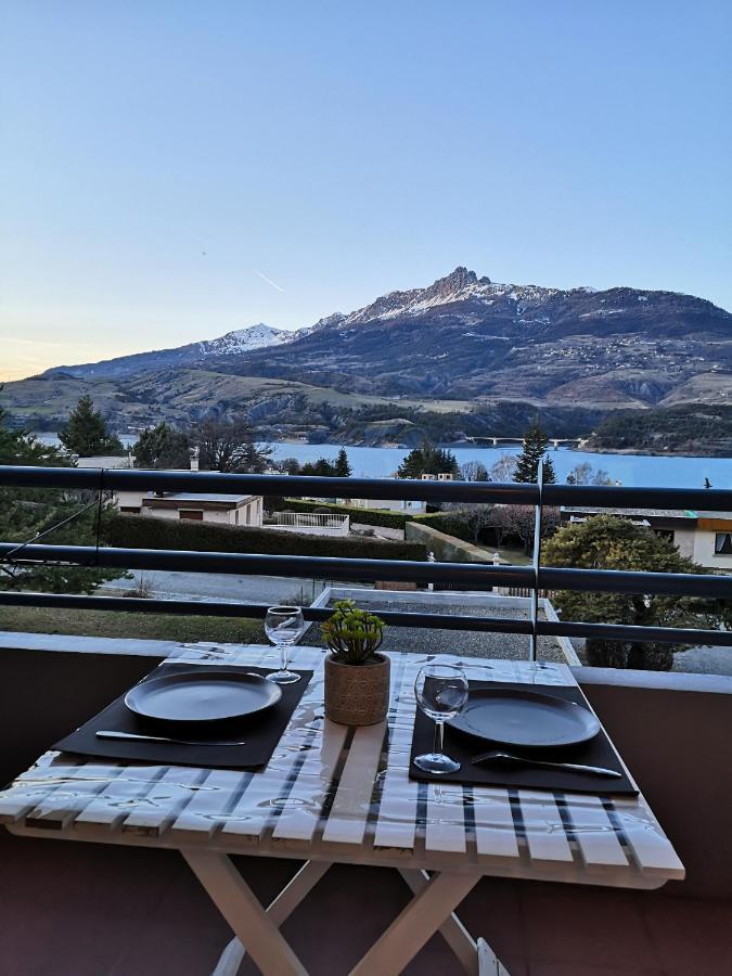 Studio Vue Sur Lac Et Montagne Savines-le-Lac Exterior foto